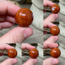 Bild in Galerie-Viewer laden, Carnelian Snakeskin 22mm Spheres