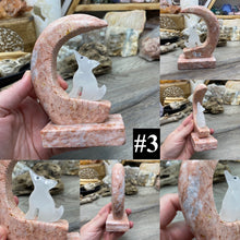 Bild in Galerie-Viewer laden, Onyx 5" Wolf on Crescent Moon from Mexico