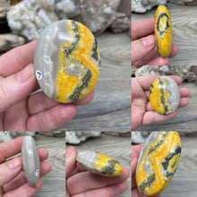 Load image into Gallery viewer, Bumblebee Jasper Palm Stones
