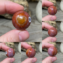 Bild in Galerie-Viewer laden, Carnelian Snakeskin 22mm Spheres