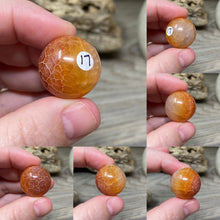 Bild in Galerie-Viewer laden, Carnelian Snakeskin 22mm Spheres