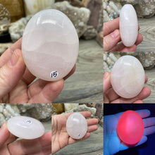 Load image into Gallery viewer, Pink Calcite / Mangano Palm Stones
