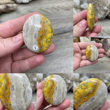 Load image into Gallery viewer, Bumblebee Jasper Palm Stones