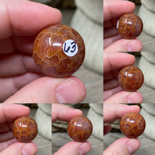 Bild in Galerie-Viewer laden, Carnelian Snakeskin 22mm Spheres