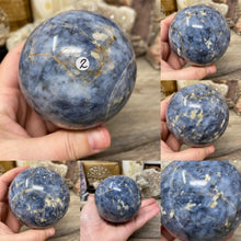 Bild in Galerie-Viewer laden, Dumortierite "Blue Quartz" Large Sphere #02 - 3.05" / 77mm