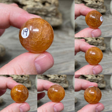 Bild in Galerie-Viewer laden, Carnelian Snakeskin 22mm Spheres