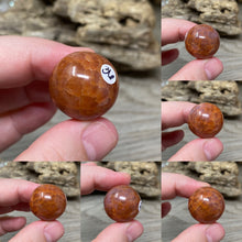 Bild in Galerie-Viewer laden, Carnelian Snakeskin 22mm Spheres