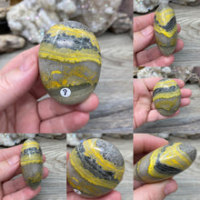 Load image into Gallery viewer, Bumblebee Jasper Palm Stones