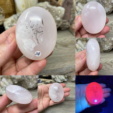 Load image into Gallery viewer, Pink Calcite / Mangano Palm Stones
