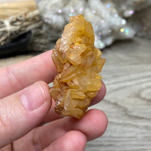 Load image into Gallery viewer, Red / Tangerine Quartz Cluster #115