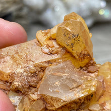Load image into Gallery viewer, Red / Tangerine Quartz Cluster #115