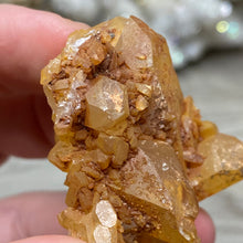 Load image into Gallery viewer, Red / Tangerine Quartz Cluster #115