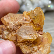 Load image into Gallery viewer, Red / Tangerine Quartz Cluster #115