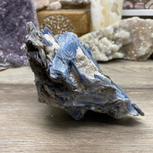 将图像加载到图库查看器中,Blue Kyanite Cluster #02 with Garnet