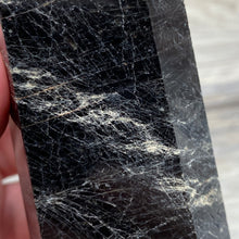 Bild in Galerie-Viewer laden, Black Tourmaline with Hematite and Feldspar Tower #01