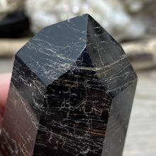 Bild in Galerie-Viewer laden, Black Tourmaline with Hematite and Feldspar Tower #02