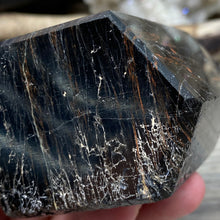 Bild in Galerie-Viewer laden, Black Tourmaline with Hematite and Feldspar Tower #06