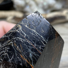 Bild in Galerie-Viewer laden, Black Tourmaline with Hematite and Feldspar Tower #06