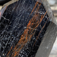Bild in Galerie-Viewer laden, Black Tourmaline with Hematite and Feldspar Tower #06