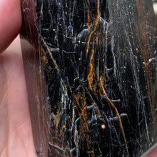 Bild in Galerie-Viewer laden, Black Tourmaline with Hematite and Feldspar Tower #06