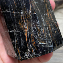 Bild in Galerie-Viewer laden, Black Tourmaline with Hematite and Feldspar Tower #06