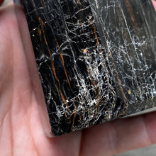 Bild in Galerie-Viewer laden, Black Tourmaline with Hematite and Feldspar Tower #06