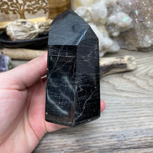Bild in Galerie-Viewer laden, Black Tourmaline with Hematite and Feldspar Tower #07