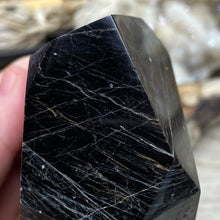 Bild in Galerie-Viewer laden, Black Tourmaline with Hematite and Feldspar Tower #07