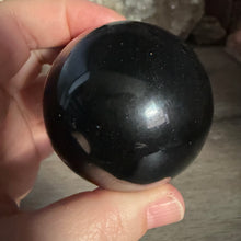 Cargar imagen en el visor de la galería, Gold Sheen Obsidian 54mm Sphere #01