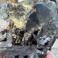 Load image into Gallery viewer, Hematite with Exposed Golden Rutile #03