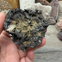 Bild in Galerie-Viewer laden, Hematite with Exposed Golden Rutile #05