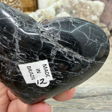 Carica l'immagine nel visualizzatore di Gallery, Black Tourmaline with Hematite Heart #12