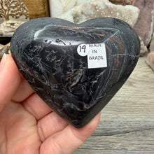 Carica l'immagine nel visualizzatore di Gallery, Black Tourmaline with Hematite Heart #19