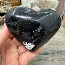 Carica l'immagine nel visualizzatore di Gallery, Black Tourmaline with Hematite Heart #21