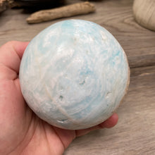 Bild in Galerie-Viewer laden, Blue Aragonite 78mm Sphere #06