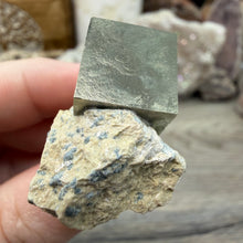 Carica l'immagine nel visualizzatore di Gallery, Cubic Pyrite on Matrix from Spain #06