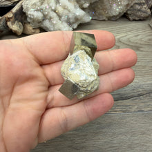 Carica l'immagine nel visualizzatore di Gallery, Cubic Pyrite on Matrix from Spain #09