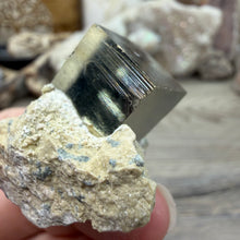 将图像加载到图库查看器中,Cubic Pyrite on Matrix from Spain #13