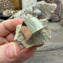 Cargar imagen en el visor de la galería, Cubic Pyrite on Matrix from Spain #15