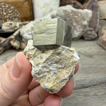 Cargar imagen en el visor de la galería, Cubic Pyrite on Matrix from Spain #16