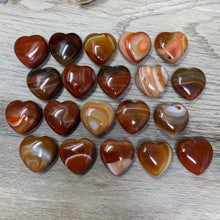 Bild in Galerie-Viewer laden, Carnelian 30mm Hearts