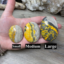 Load image into Gallery viewer, Bumblebee Jasper Palm Stones