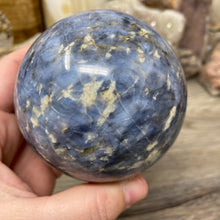 Bild in Galerie-Viewer laden, Dumortierite "Blue Quartz" Large Sphere #02 - 3.05" / 77mm