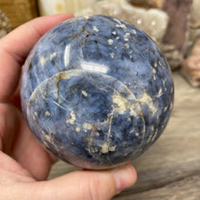 Bild in Galerie-Viewer laden, Dumortierite "Blue Quartz" Large Sphere #02 - 3.05" / 77mm