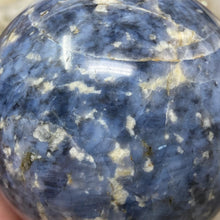Bild in Galerie-Viewer laden, Dumortierite "Blue Quartz" Large Sphere #02 - 3.05" / 77mm