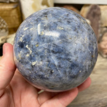 Bild in Galerie-Viewer laden, Dumortierite "Blue Quartz" Large Sphere #03 - 3.35" / 85mm