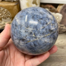 Bild in Galerie-Viewer laden, Dumortierite "Blue Quartz" Large Sphere #04 - 3.45" / 87mm