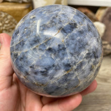 Bild in Galerie-Viewer laden, Dumortierite "Blue Quartz" Large Sphere #04 - 3.45" / 87mm