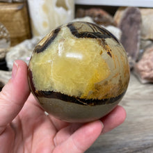 Load image into Gallery viewer, Septarian 2.88" / 73mm Sphere