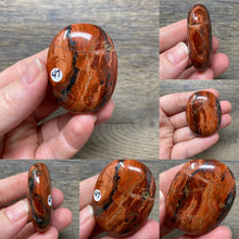 Load image into Gallery viewer, Brecciated Red Jasper Pillow Palm Stones
